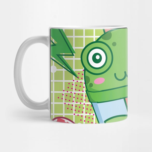 Cottagecore Aesthetic Japanese Bubble Tea Frog by Alex21